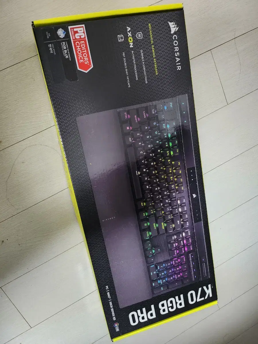 커세어 K70 RGB PRO 청축 신품급 한달미만사용